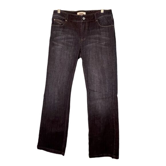 White House Black Market Blanc Bootcut Jeans Blue Dark Wash Mid-Rise 10R - Picture 1 of 4